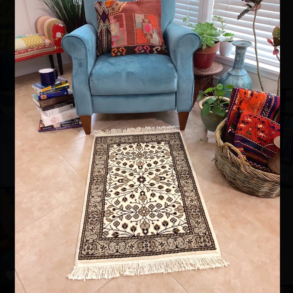 TURKISH CARPET, RUG 2.9×1.9 FT.